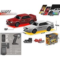 Машина на радіокеруванні K 3 2 кольори, режими швидкості, підсвічування, масштаб 1:43, вбудований акум. 3.7V, пульт 2.4 GHz, USB-кабель, запасні