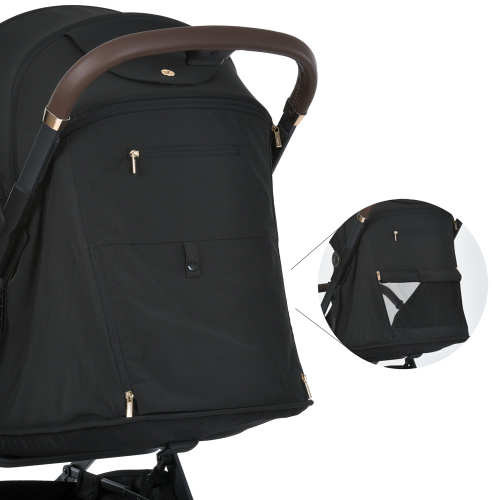 Коляска дитяча прогулянкова El Camino ME 1127-G BEYA Black фото 3