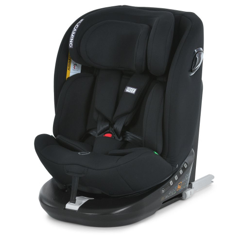 Автокрісло El Camino ME 1187 Black i-FREE (встановлення проти/по ходу руху, поворотне на 360º, зріст дитини: 40-150 см, ремень безпеки, вік 0+)