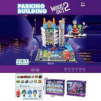 Трек 2023-32 5 рівнів, 4 машинки, 2 герої, підсвічування, мелодія, автоматичний підіймач, в коробці