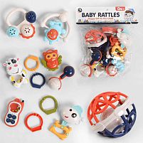 Набір брязкалець BM 6200-1 8 шт, телефон-пискавка, в пакеті