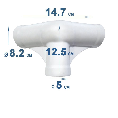 T-подібний полімерний з'єднувач (шарнір) Intex 12803 (для круглих басейнів Prism Frame діаметром 549, 610, 732 см.) фото 2