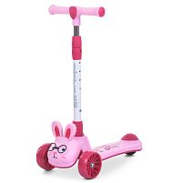 Самокат триколісний iTrike JR3-181-P (колеса: передні Ø4.33"/заднє Ø3.15"/PU, рама: пластик, підсвітка, до 25 кг)