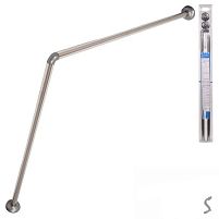 Карниз хромований Г-подібний кутовий для ванної 80*80см Stenson R35994