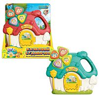 Музичний будиночок 11452 "WToys", 2 кольори, ОЗВУЧ. УКРАЇНСЬКОЮ МОВОЮ, 10 казок, 15 загадок, 10 пісень, 10 скоромовок, підсвічування, в коробці