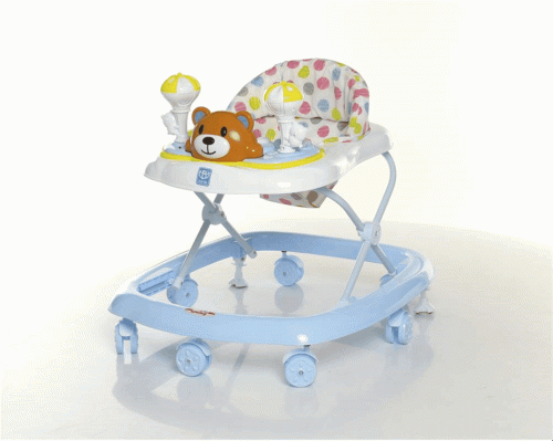 Ходунки дитячі Bambi M 3656-2 (57*58,5*66,5 см., колеса: 7 шт.*6 см, стопори: 2 шт., регулювання висоти, музика, ігрова панель, світло) фото 2