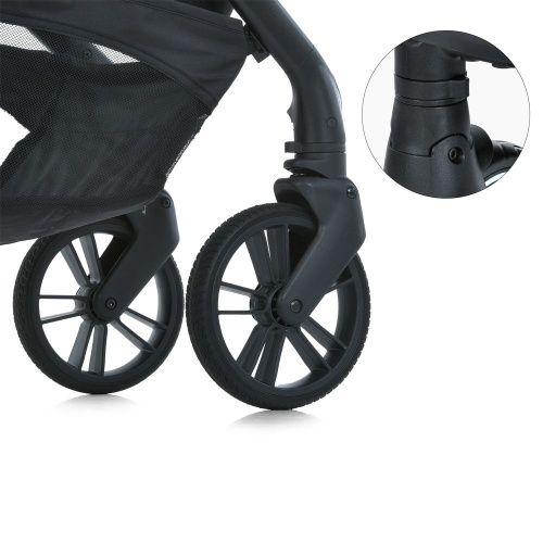 Коляска дитяча прогулянкова El Camino ME 1181 DAHLIA Black фото 3