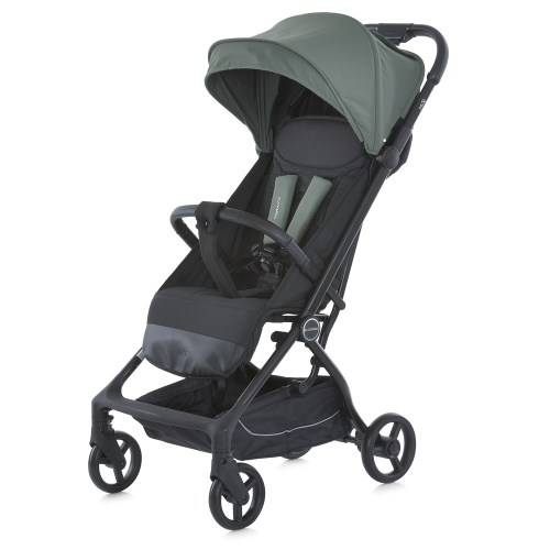 Коляска дитяча прогулянкова El Camino ME 1118 MUSE Khaki Green (колеса 5,7"/6,5"/EVA, бампер, ремінь, футкавер, навіс, кошик, автоскладання) фото 5