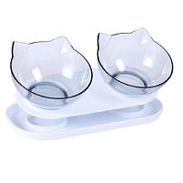 Миска для тварин на підставці подвійна 28*14*15см Stenson A33635