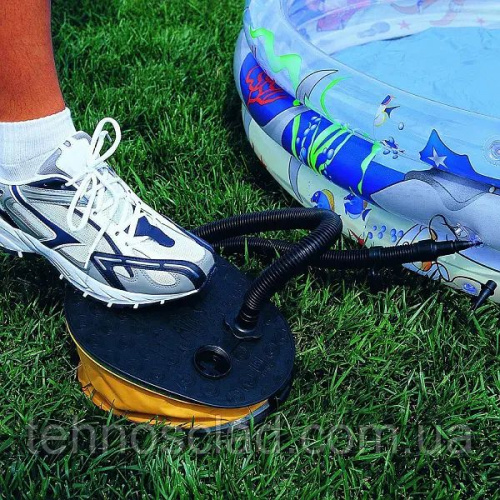 Насос ножний BestWay 62005 «Bellows Foot Pump» (об'єм: 1.6 L, 3 насадки, шланг 1 м., надування/здування) фото 10