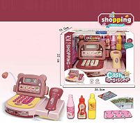 Касовий апарат 1111-108 підсвічування, звук, калькулятор, термінал для оплати карткою, сканер, продукти, купюри, монети, в коробці