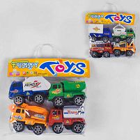 Набір машин 9922 A / 9922 B 4 штуки в кульку, 2 види