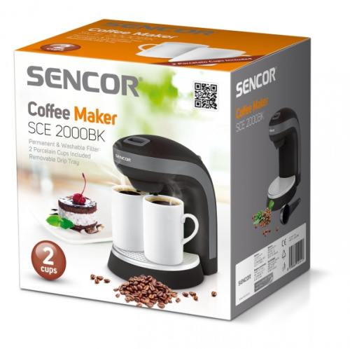 Картинка  Кофеварка Sencor  (SCE2000BK) от магазина cd-market фото 3