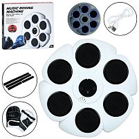 Боксерський набір Profi MS 4776-W (6*40,5*40,5 см, 9 режимів,18 швидкостей, 6 цілей, BT, рукавички, музика, світло, ектронне табло, акк., Type-C шнур)