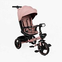 Велосипед дитячий триколісний Toti 4702-6 (колеса: переднє Ø10"/задні: Ø8"/PU, рама: сталь/складна, батьківська ручка, навіс, музична фара, до 25 кг)
