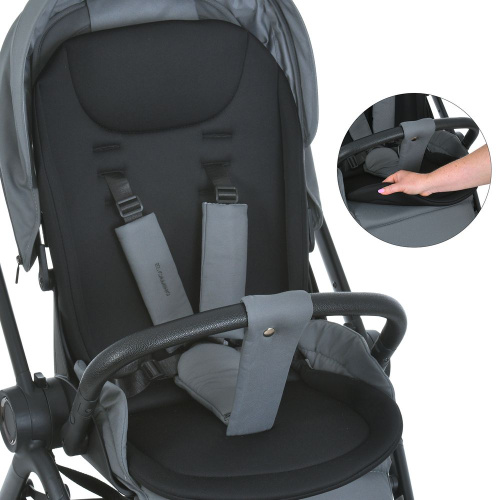 Коляска дитяча прогулянкова El Camino ME 1191 CHLOE Frost Gray фото 13