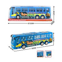 Автобус 8808 розмір 35х8х11 см, інерція, в слюді