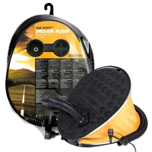 Насос ножний BestWay 62005 «Bellows Foot Pump» (об'єм: 1.6 L, 3 насадки, шланг 1 м., надування/здування) фото 9