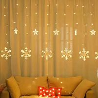 Гірлянда-фіранка світлодіодна "Snowflakes" 2.5*0.85м 120led Stenson R92652
