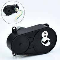 Рульовий редуктор в зборі з мотором для толокара Bambi M 5788, M 5789-ST GEAR (6V, RPM7000, отвір під вісь: Ø10 мм, ↔14 см)