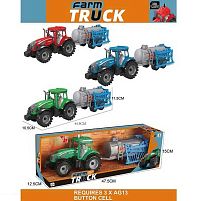 Трактор 0488-313 C 3 види, звуки, інерційний механізм, навісне обладнання, в коробці ВИДАЄТЬСЯ МІКС ВИДІВ