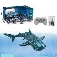 Акула на радіокеруванні 18004-54 акумулятор 3.7 V, пульт 2.4 GHz, плаває у воді, в коробці
