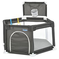 Намет-манеж Bambi MR 1340-G (63*121*138 см, тканина: Oxford 150D, баскетбольне кільце Ø20см, 2 ручки, вхід із застібкою-блискавкою, поліестер, сірий)