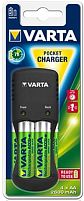 Картинка  Зарядное устройство VARTA Pocket Charger + 4AA 2600 mAh NI-MH (57642101471) магазин cd-market