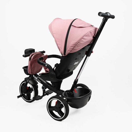 Велосипед дитячий триколісний Toti 5430-7 (колеса: переднє Ø10"/задні: Ø8"/PU, рама: сталь/складна, батьківська ручка, навіс, музична фара, до 25 кг) фото 3