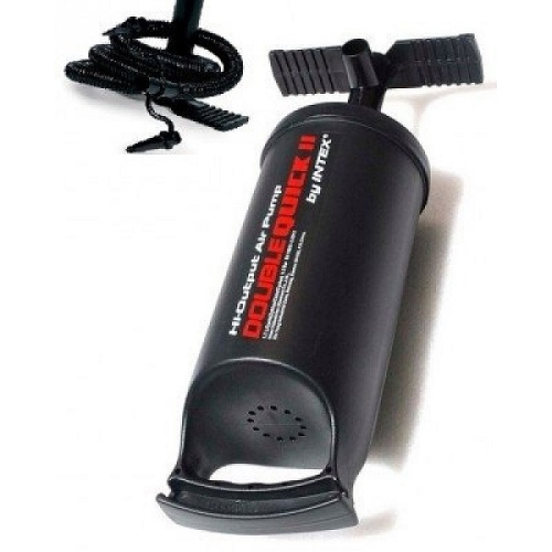 Насос ручний Intex 68614 «Double Quick II Hand Pump» (об'єм: 1,7 L., висота: 29 см., 3 насадки, шланг 1 м., надування/зування) фото 7