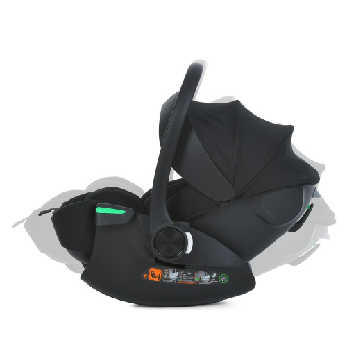 Автокрісло El Camino i-FLOW ME 1198 Black (встановлення проти ходу руху, зріст дитини: 40-87 см, 3 точки кріплення, ремень безпеки, вік 0+) фото 11