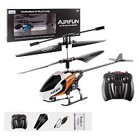 Гелікоптер на радіокеруванні AF 610-2 2 кольори, пульт 2,4 G, вбудований акумулятор, підсвічування, у коробці