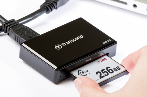 Картинка  Кардрідер Transcend USB 3.0 CFast Black (TS-RDF2) от магазина cd-market фото 4