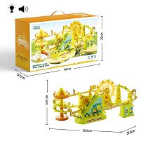 Трек 693-1 A автоматичний принцип роботи, підсвічування, музика, беззвучний режим, автоматичний підіймач, колесо, 6 каченят, аксесуари, наліпки,