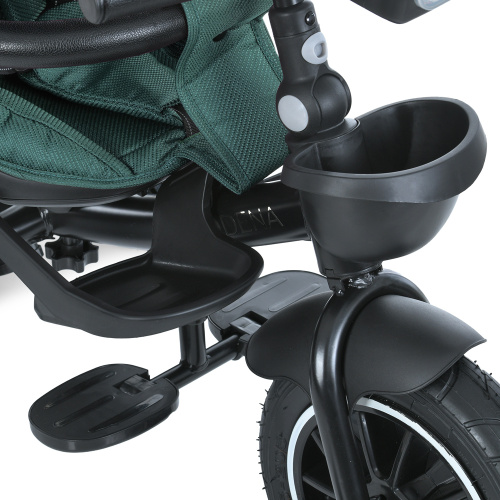 Велосипед дитячий триколісний El Camino ME 1193 Green «MODENA» (колеса: передні Ø10.2"/задні Ø9"/гума, рама: сталь, батьк. ручка, до 30 кг) фото 4
