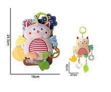 Брязкальце 688 M48 текстильне, підвіска, гумові прорізувачі, кільця, кріплення для підвішування, в пакеті