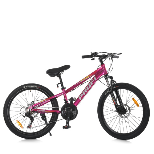 Спортивний велосипед Profi MTB2401-3 (⌀ коліс: 24", 21 швидкість, алюмінієва рама: 11", швидкознімні колеса)