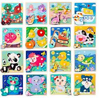 Вкладиші C 73254 ЦІНА ЗА 4 ШТУКИ В УПАКОВЦІ, дерев’яні, ручка-тримач, в плівці, ВИДАЄТЬСЯ ТІЛЬКИ МІКС ВИДІВ