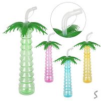 Склянка з кришкою та трубочкою "Tropicano" 500мл Stenson R38208