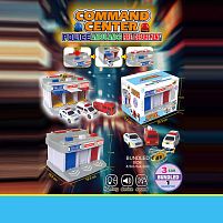 Парковка 399-5 3 рятувальні служби, підсвічування маячків, 3 види звуків сирени, 3 механічні запускачі, вертоліт, 3 машинки, в коробці