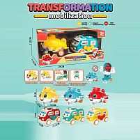 Набір техніки 8609 3 види, інерція, трансформується, гумові колеса, в коробці, ВИДАЄТЬСЯ ТІЛЬКИ МІКС ВИДІВ