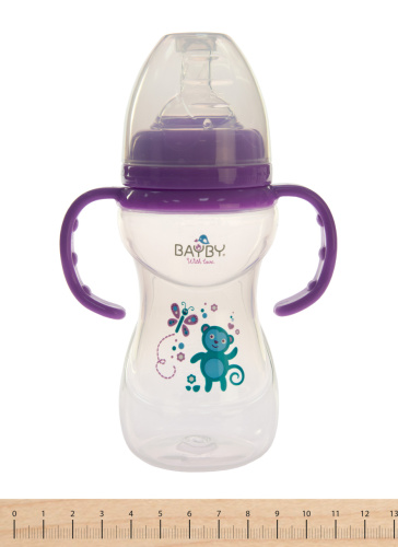 Картинка  Бутылочка для кормления Bayby BFB6107 240ml 6м+ фиолетовый от магазина cd-market фото 3