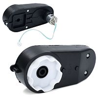 Рульовий редуктор для дитячого електроквадроцикла в зборі з мотором Bambi Racer M 6276-ST GEAR (12V, 7000RPM, вісь: Ø10 мм, ↔17 см)