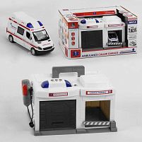 Гараж «Швидка допомога» CLM-557 рація, світло, звук, в коробці