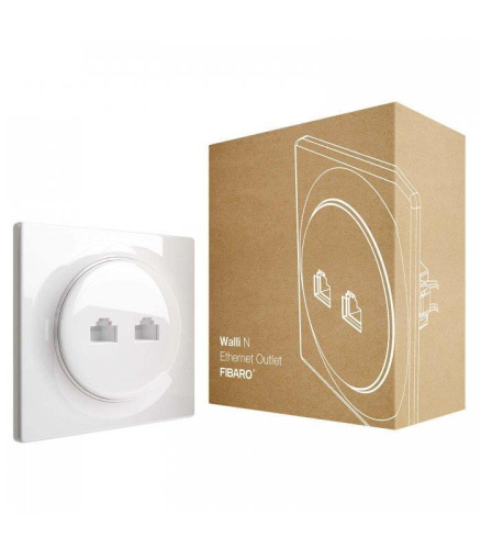 Картинка  Розетка Fibaro Walli Ethernet Outlet (FGWEEU-021) от магазина cd-market