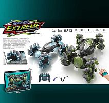 Машина на радіокеруванні YJ 096-1 A 2 кольори, роликові колеса, підсвічування, зміна положення корпуса, USB-кабель, колеса розкриваються при русі