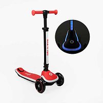 Самокат триколісний Best Scooter X2P-003 «Kick`n`roll» (колеса: передні Ø4.92"/заднє Ø3.15"/PU, рама: пластик/складна, підсвітка, до 25 кг)