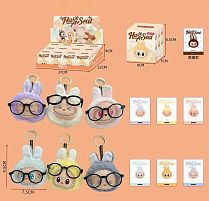 М'яка іграшка-брелок LBB 003 ЦІНА ЗА 12 ШТУК В БЛОЦІ, герой, розмір - 7.5х9.5 см, текстильна стрічка, карабін, в коробці