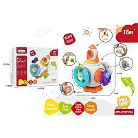 Розвиваюча гра 99-17 “Космічна станція”, пискання, рухомі елементи, тріщання, заводні елементи, в коробці