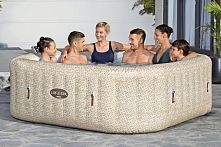 Надувне джакузі-СПА Bestway 6001M (71*201 см., об'єм: 1180 л., 7 місць, картр. фільтр-насос 1325 л/год., тент, дозатор хімії, аеромасаж, таймер)